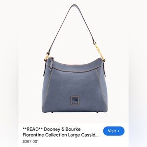 Dooney & Bourke Blue large Cassidy Shoulder Bag